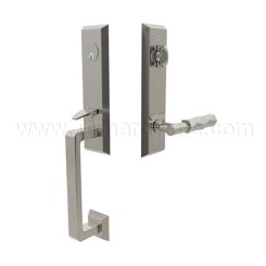 Emtek 4717TATR Entry Set in Polished Nickel Finish (US14)
