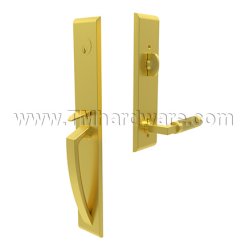 Emtek 4816LSKN Entry Set in Satin Brass Finish (US4)