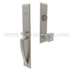 Emtek 4816MSC Entry Set in Satin Nickel Finish (US15)