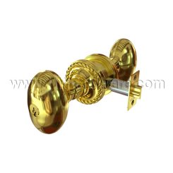 Emtek 5101E Keyed In Knob Rope Rosette with Egg Knob, Entry US4