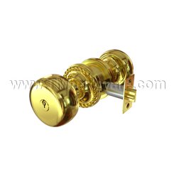 Emtek 5101P Key In Knob Rope Rosette with Provident Knob, Entry US4