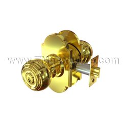 Emtek 5108W Keyed In Knob #8 Rosette with Waverly Knob, Entry US4