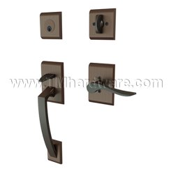 EMTEK Ares Entry Lock with Luzern Lever, USB10B Finish