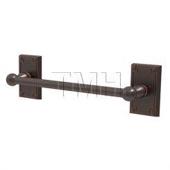 Emtek 26024 Traditional Brass Towel Bar with Arts & Craft Rosette (US10B)