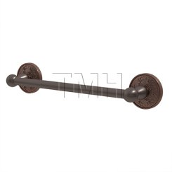Emtek 26024 Traditional Brass Towel Bar with Lancaster Rosette (US10B)