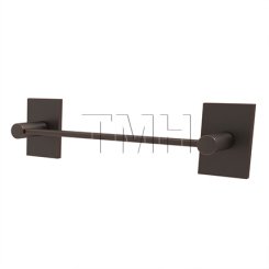 Emtek 28024 Modern Brass Towel with Brass Modern Rectangular Rosette (US10B)