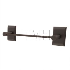 Emtek 28024 Modern Brass Towel with Brass Neos Rosette (US10B)