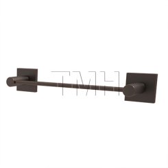 Emtek 28024 Modern Brass Towel with Brass Square Rosette (US10B)