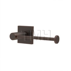 Emtek 2804 Modern Brass Paper Holder with Brass Square Rosette (US10B)