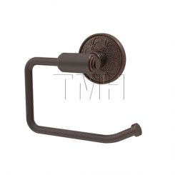 Emtek 2904 Transitional Brass Paper Holder Bar Style with Lancaster Rosette (US10B)