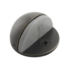 Emtek Floor Mounted Half Dome Door Stops Medium Bronze (MB) Finished