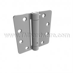 Hager 1251, Full Mortised Spring Hinge, Steel, 1/4" Radius, Sized 4" - 4.5"
