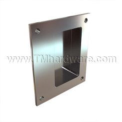 Ives Cabinet Pull, Decorative Square in Satin Chrome Finish (US26D)