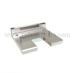 Ives MB3F Fire Rated Mounting Bracket for Coordinators, 6-7/8" Jamb Depth, 3-3/8" Stop Width, Aluminum Painted (689) Finished