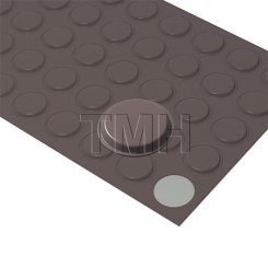Ives SR66 Door Silencer - Adhesive - Brown