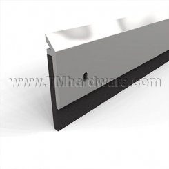 NGP 200N Door Sweep, 1.25" Aluminum, Brass, or Stainless Steel Casing with .5" Neoprene Seal