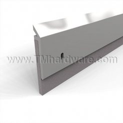 NGP 200S Door Sweep, 1.25" Aluminum, Brass, or Stainless Steel Casing with .5" Silicone Seal