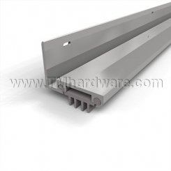 NGP 313V Door Shoe Sweep, L Shaped Aluminum Casing with .1875" Vinyl Finned Seal for Hollow Metal Doors
