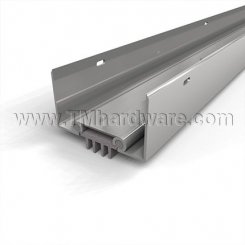 NGP 35EV Door Shoe Sweep, U Shaped Aluminum Casing with Rounded Edges and a .1875" Vinyl Finned Seal for Hollow Metal Doors