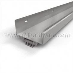 NGP 36EV Door Shoe Sweep, U Shaped Aluminum Casing with Rounded Edges and a  .4375" Vinyl Finned Seal