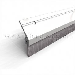NGP 602 Door Sweep and Perimeter Gasket, .875" Aluminum Casing with .5" Angled Nylon Brush