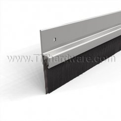 NGP D698 Door Gasket, 1.0625" Aluminum Casing with 1" Nylon Brush Seal and EPDM Rubber Insert