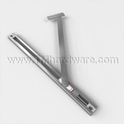 Norton Checkmate 6ADJ Series, Concealed, Low Profile, Adjustable, Stop And Holder, Aluminum Painted
