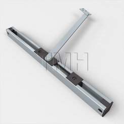Norton Checkmate 9ADJ Series, Adjustable, Surface, Heavy Duty, Stop And Holder, Hold Open, Aluminum Painted Finish