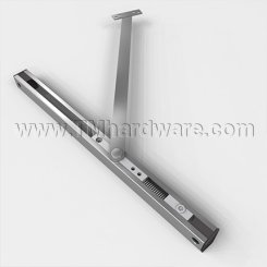 Norton Checkmate 10 Series, Adjustable, Surface, Standard Duty, Stop And Holder, Friction, Aluminum Painted Finish