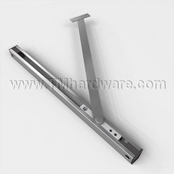 Norton Checkmate 55 Series, Adjustable, Surface, Standard Duty, Stop And Holder, Hold Open, Aluminum Painted Finish