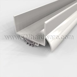 Pemko #216 Door Shoe Sweep with Rain Drip, Aluminum Mill Finish