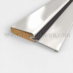 Pemko #8451-Q Fixed Threshold, 4.625" Aluminum with Kerf-in Foam Seal for Outswing Door, 1” H