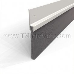 NGP H612 Door Sweep and Perimeter Gasket, 1.375" Aluminum Casing with 2.5" Nylon Brush