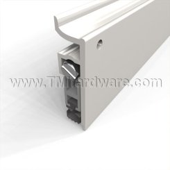 Pemko #412 Automatic Door Bottom, Aluminum, Bronze or Stainless Steel with EPDM Rubber Seal, .75" Drop, 36" Length, Clear Anodized Aluminum Finish