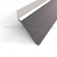 Pemko #45400 Door Gasket and Sweep, Aluminum with 4" Angled Brush