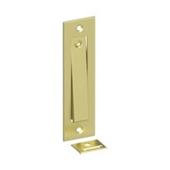 Deltana Pocket Door Jamb Bolt, 4-5/8" X 1-1/4", Polished Brass (US3) Finished