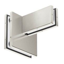 Assa Abloy PFS-81 Glass Sidelite Fin Patch, Clear Anodized Aluminum (US28) Finish