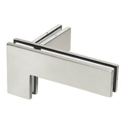 Assa Abloy PFT-41 RH/LH Glass Sidelite Transom Fin Patch With Pivot, Stop Or Blank Insert, Clear Anodized Aluminum (US28) Finish