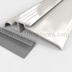 Pemko #145 Interlocking Threshold, 4" Aluminum or Bronze with Water Return, .875” H