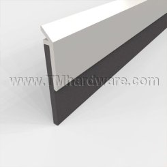 Pemko #3151N Door Bottom, 1.25" Aluminum Casing with 1" Neoprene Seal