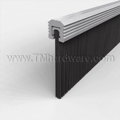 Pemko #5100 Door Sweep, Mortised Aluminum with 1" Nylon Brush