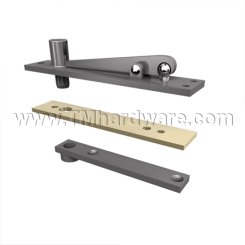 Rixson H340, Door Closer Pivot, Center Hung Top Pivot, Heavy Duty, Bright Brass Finish