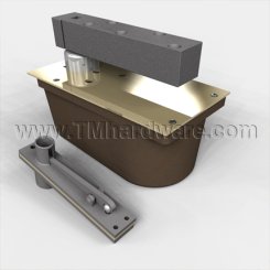 Non-hold open, Bright Brass Finish