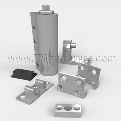 Rixson 354 Series, Door Closer, Interior Gate Closer, Double Acting, Aluminum Painted Finish