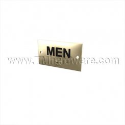 Rockwood #BF680M, Engraved Sign with Braille Translation - "MEN"