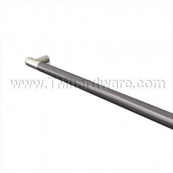 Rockwood NoirMet RM3806 - RM3826 Push Bar - Black Anodized Grip Zone with Contrasting Round Ends, up to 36" CTC