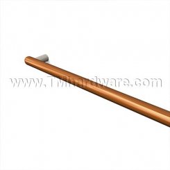 Rockwood ArborTek RM4116 - RM4126 Wooden Push Bar with Contrasting Ends and Round Pull, up to 36" CTC