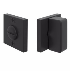 Emtek #8582 Square, Double Rosette, Arched Thumbturn