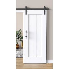 Yale Flat Track Barn Hardware in Flat Black Steel