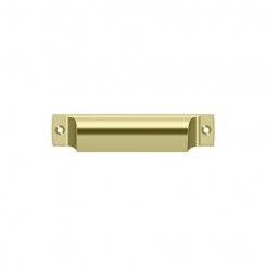 Deltana Shell Pull SHP40, Rectangle, Solid Brass